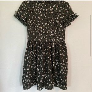 AX Paris Mini High Neck Dress w/ frill sleeves